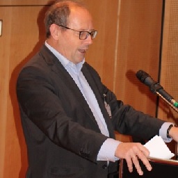 Moderator des 18. Industriekulturabends Udo Marin vom Verein Berliner Kaufleute und Industrieller e.V. 256 9