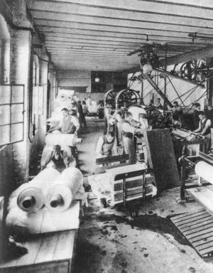Appretursaal um 1900